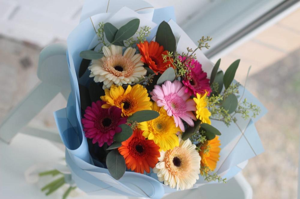 Букет цветов из: Герберы в Милославском