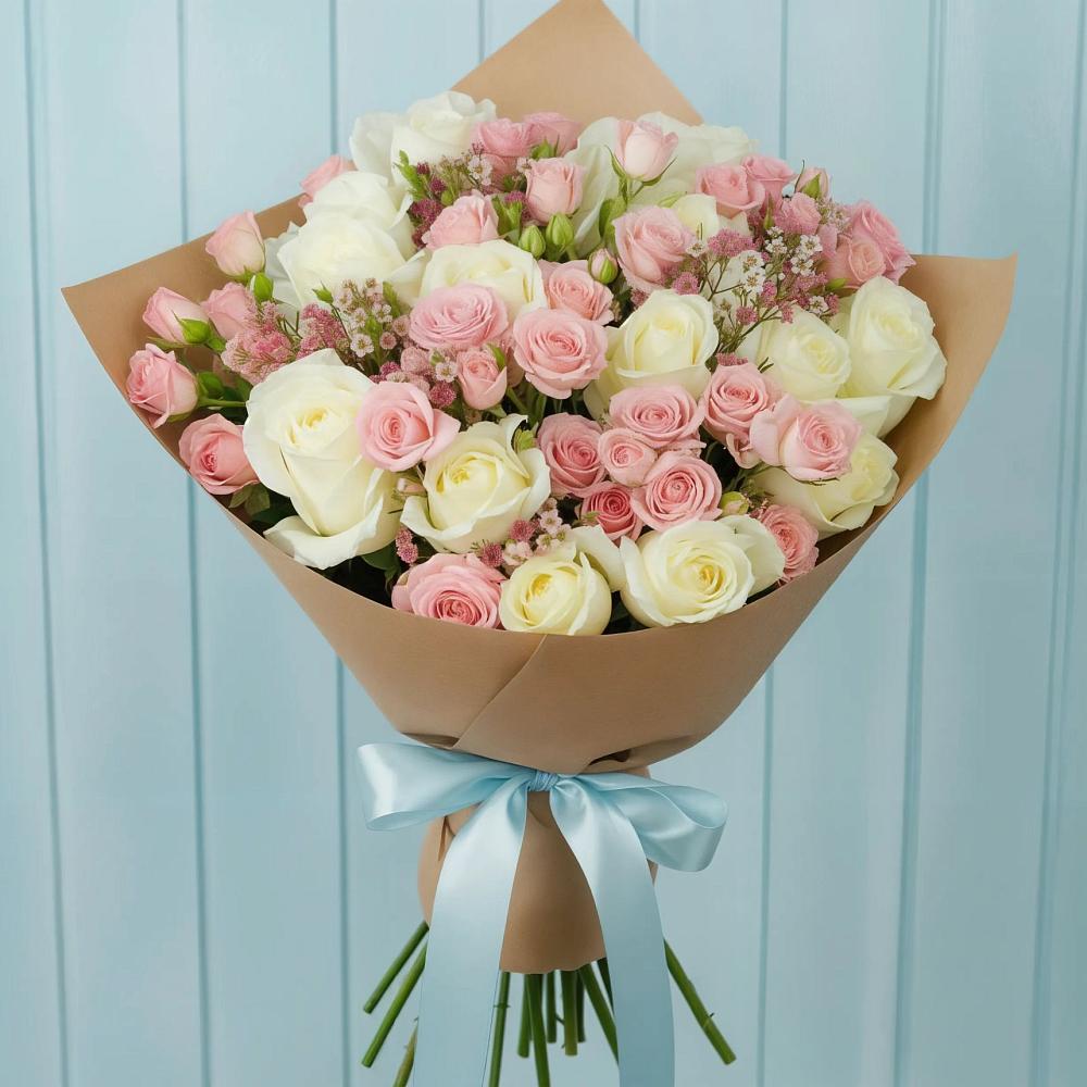 Букет цветов из: Розы в Милославском