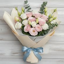 Букет цветов из:  Лизиантусы в Милославском