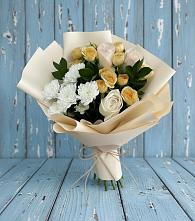 Букет цветов из:  Розы и Хризантемы #REPLACE_PRED# Милославском