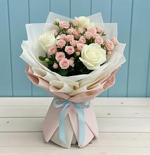 Букет цветов из:  Розы в Милославском