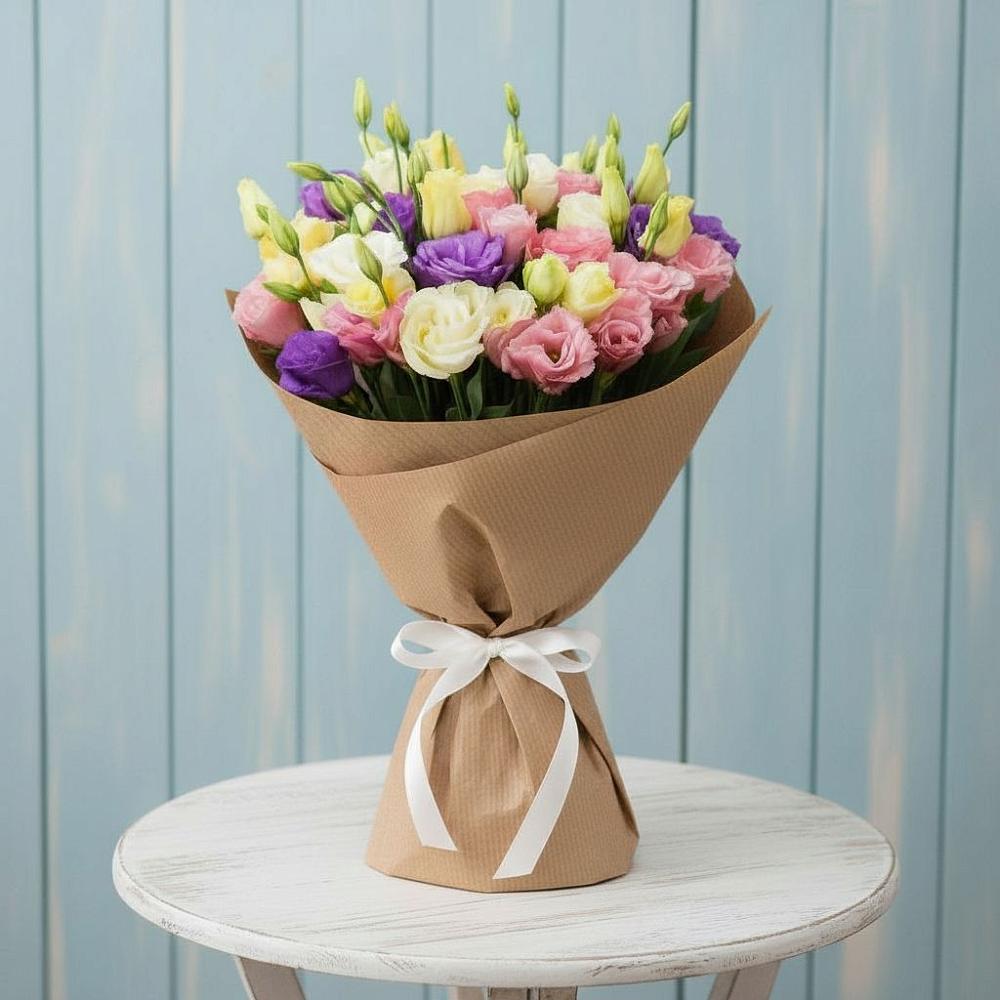 Букет цветов из: Лизиантусы в Милославском