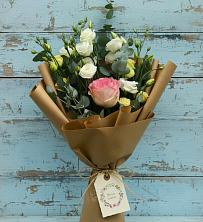Букет цветов из:  Розы и Лизиантусы в Милославском