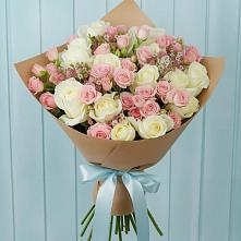 Букет цветов из:  Розы в Милославском