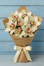 Букет цветов из:  Орхидеи и Розы в Милославском