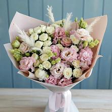 Букет цветов из:  Альстромерии и Розы в Милославском